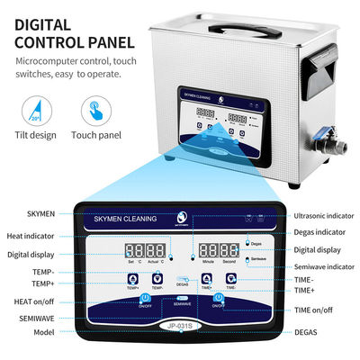 machine plus propre ultrasonique de Benchtop de minuterie de 6.5L Digital pour le nettoyage de Head Kitchen Tools d'imprimante