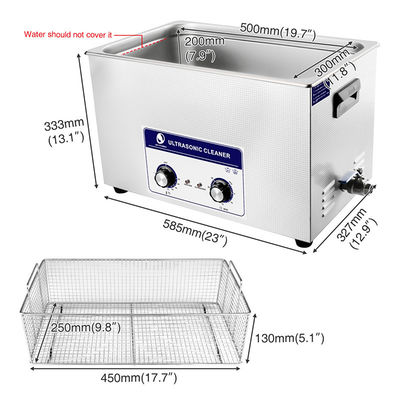Décapant ultrasonique 30L mécanique 500W Heater Degas SCCP de Bath de PSE