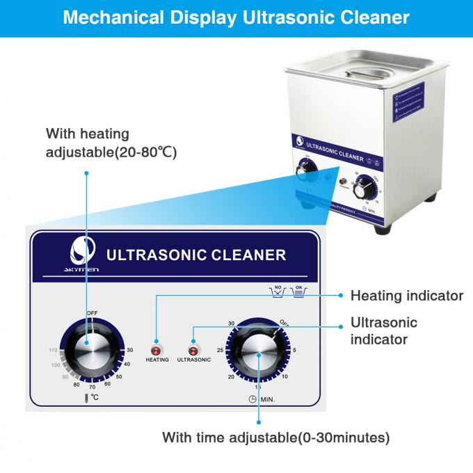 décapant ultrasonique de nettoyage de machine d'instrument de ménage d'appareil de chauffage de la minuterie 2L
